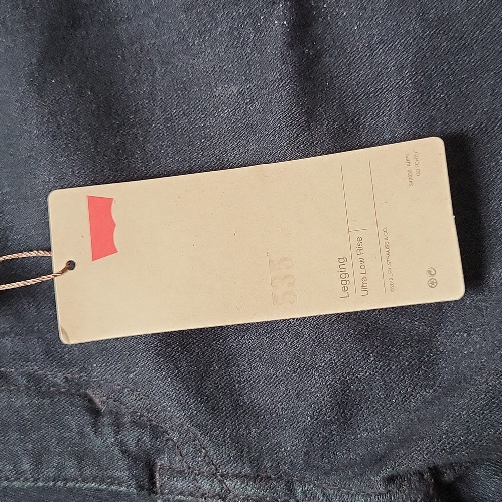 LEVI'S 535 Ultra Low-Rise Legging Jeans Size 11 Long, New With Tags - Picture 2 of 16